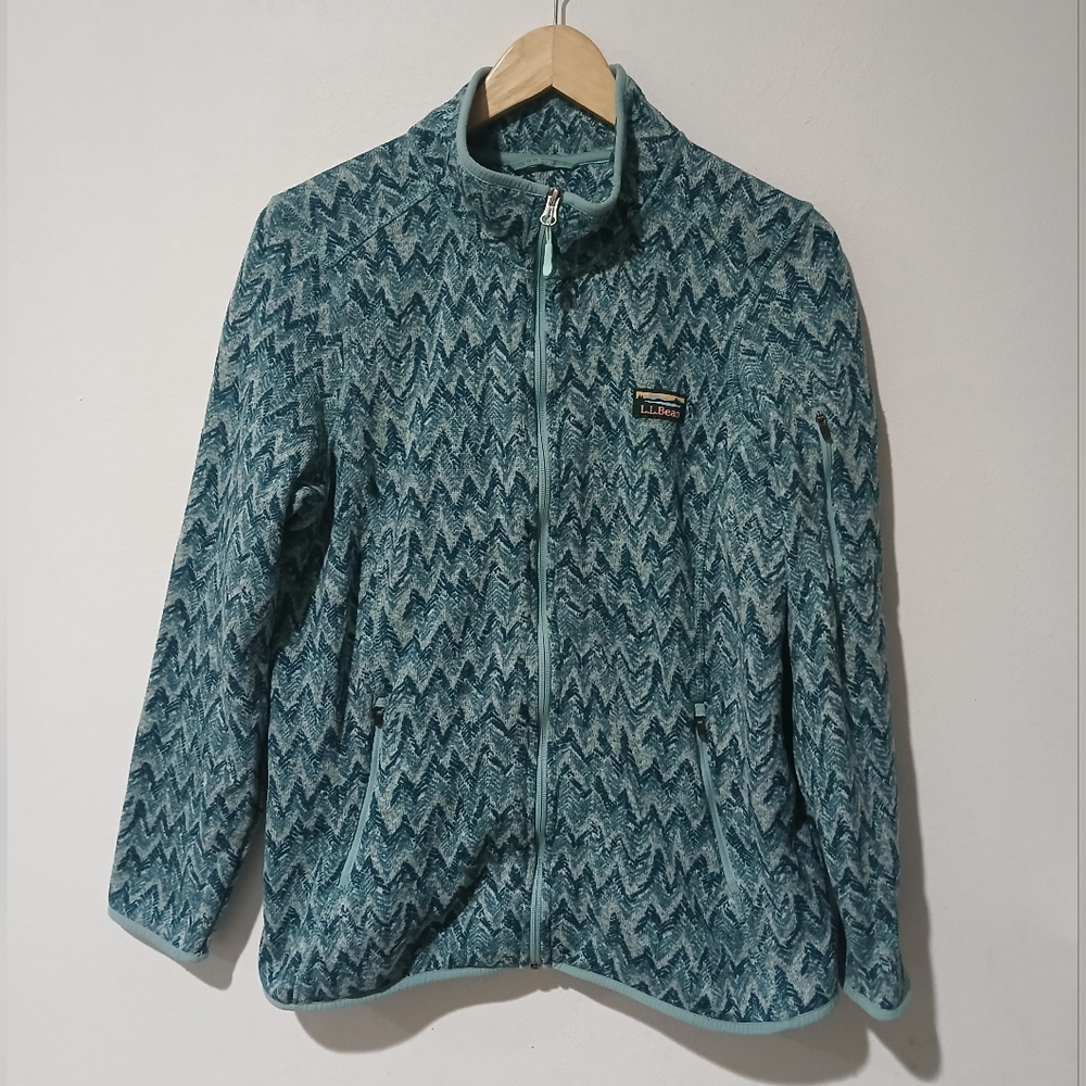L.L. Bean Sweater Fleece Full-Zip Jacket Women's Size: XL